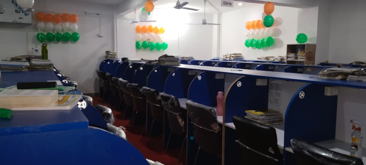 Comfortable study seating and desks