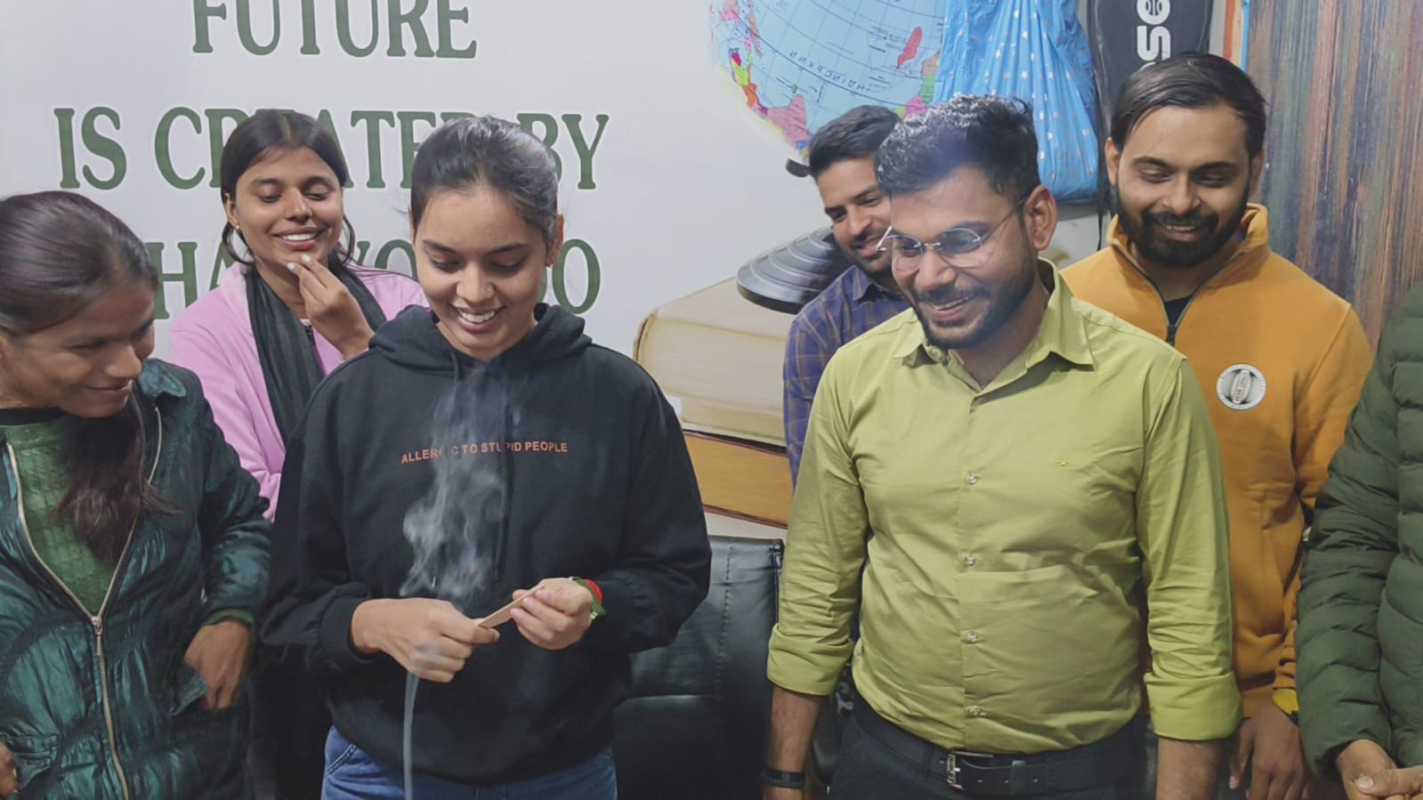 Academic recognition moment